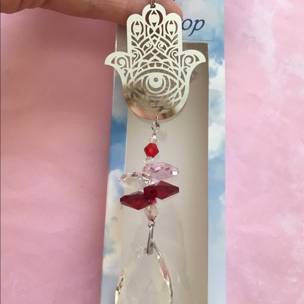Hamsa Crystal Suncatcher ✨ - Picture 4 of 5